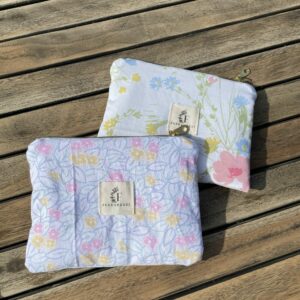 Deux pochettes plates fleuries Fernande35