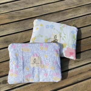 lot de 2 pochettes plates à fleurs Fernande35