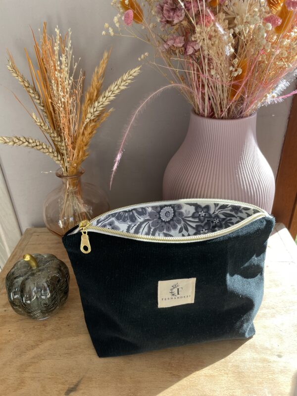 Pochette zippée upcyclée – Image 2