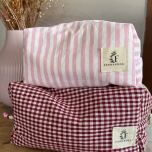Trousse de maquillage douce saison upcycling