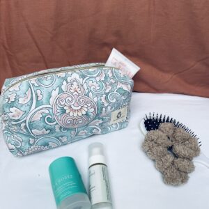 Trousse de maquillage douce saison upcycling