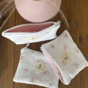 Pochette plate upcyclé Fernande35 cousu main